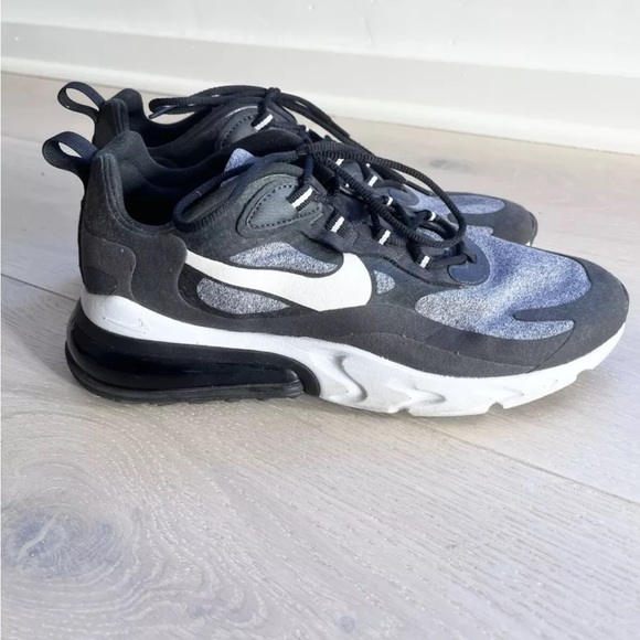 Men’s Size 9 - Nike Air Max 270 React Op-Art Optical Black/Gray Running Sneaker - Picture 5 of 9